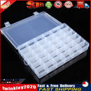 36 Grid Plastic Adjustable Jewelry Organizer Box Storage Container Case  Newly