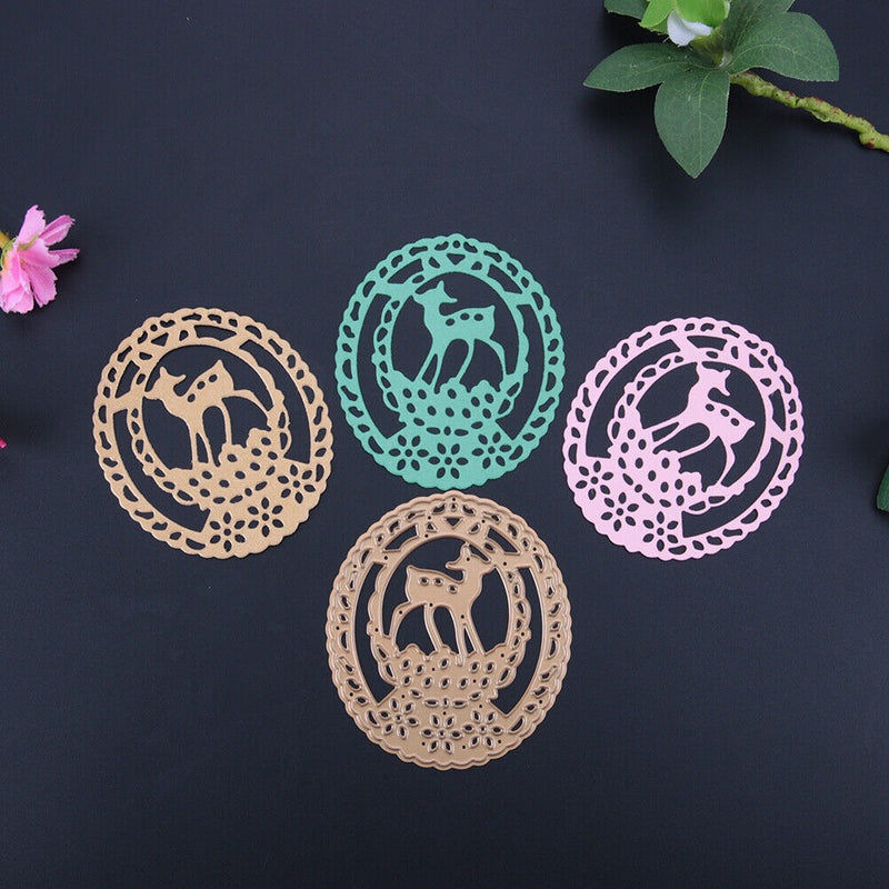 Deer Egg Metal Cutting Dies Stencils Xmas Party Craft Scrapbooking Card-140