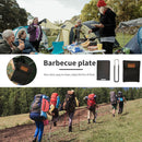 Non-Stick BBQ Plate - Extra Small Square Grill Portable Iron Frying Pan