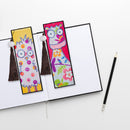 2pcs Special Shaped Drill Diamond Leather Tassel Bookmark DIY Art (SQ12) Newly