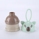 Portable Baby Food Storage Box Bear Shape Milk Powder Container (B Green) Newly