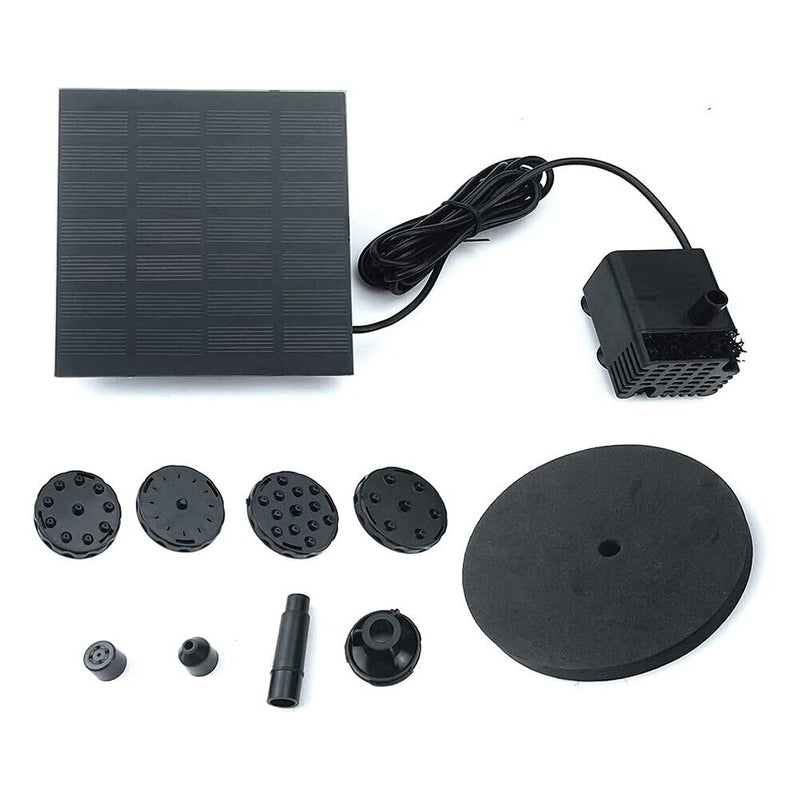 1.2W 7V Solar Panel Powered Water Well Brushless Pool Pond Water Pump Ki