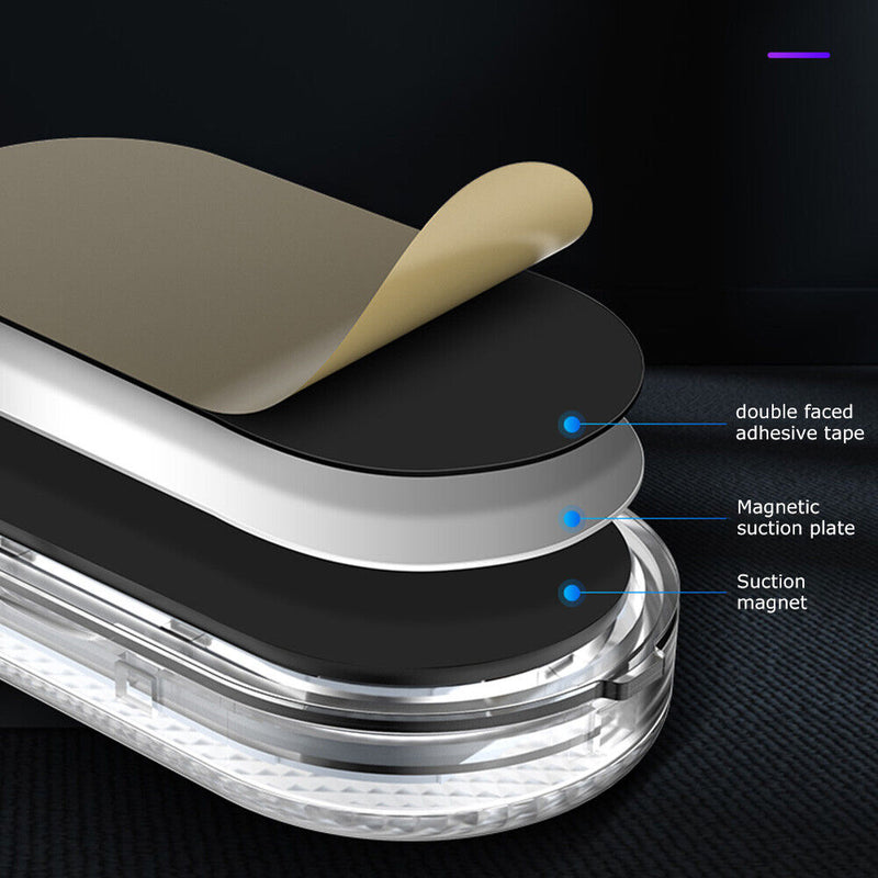 Car LED Touch Night Lights Wireless Auto Roof Ceiling Reading Lamp (Blue) Newly