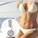 Body Jewelry Stainless Steel Belly Piercing Button Zircon Navel Women Jewelry