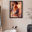 Round Picture DIY 5D Charming Woman Drill Diamond Painting Full Kit Craft Newly