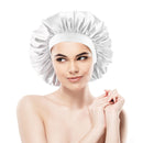 Satin Bonnet Silk Sleep Cap Adjustable Large Hair Bonnet with Band for Women