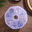 Organizer Empty Storage Box Nail Art Rhinestones Case 8 Grids Jewelry Container