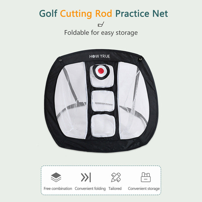 #A Pitching Chipping Cages Golf Net Mat Practice Training Aid Bags Indoor Outdoo