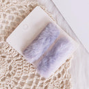 2pcs Plush BB Hair Clips Barrettes Girls Candy Color Hairpin (Light Purple)