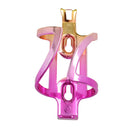 Road Cycling Bike Bottle Rack Plating Bicycle Water Holder Colorful (Pink) Newly