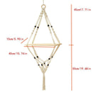 Flower Pot Wall Decoration Plants Holder Cotton Rope Basket Flower Pot Hanging