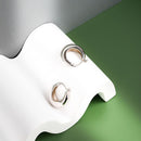 2 Pairs Circle Loop Chunky Hoop Jewelry Accessories Circl Hoops Earring