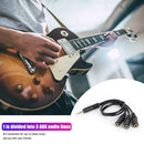 3.5mm 4-Pole Plug to 3 Way Stereo Audio Headphone Splitter Adapter Cable