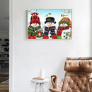 Diamond Painting Full Round Drill Three Snowman Rhinestone Modern Handmade Craft