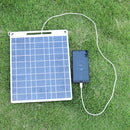 30W Outdoor Solar Panels Cell 5V USB Portable Solar Smartphone Battery Charger
