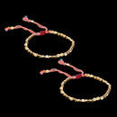 Thread Handmade Jewelry Bracelets Braided Bangles Copper Beads Lucky Rope