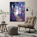 Painting By Numbers Kit DIY Purple Grove Canvas Oil Art Picture Home Decor Newly
