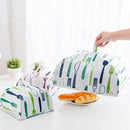 Kitchen Insulation Aluminum Foil Food Cover Folded Anti Mosquito Cover (L)