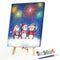 Christmas Penguin Oil Paint By Numbers Kits Canvas Drawing DIY Art (29479) #F