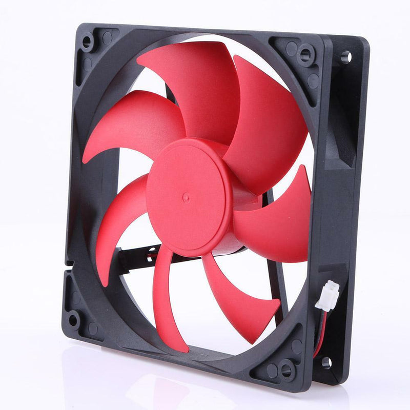 12cm 120mm DC 12V 1800R 120x120x25mm 2-Pin CPU Cooling Fan Sleeve Bearing for PC