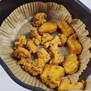 100pcs Air Fryer Disposable Paper Liner Non-Stick Steamer BBQ Mats (Brown) Newly