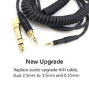 Audio Spring HiFi Stereo Cable for SENNHEISER HD6 HD7 HD8 HD515 Earphone Wire