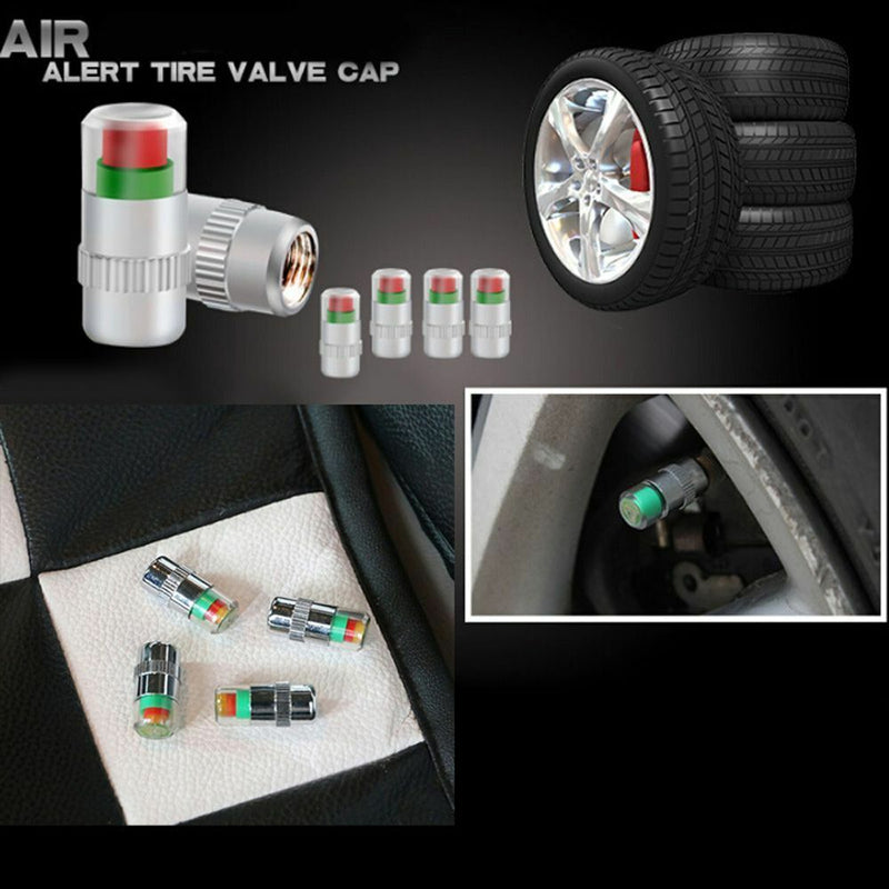 Visiable Warning Sensor Indicator Air Pressure Valve Stem Caps Tire Gauge