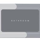 Water Absorption Non-slip Carpet Washable Floor Mat (Light Grey 40x60cm) Newly