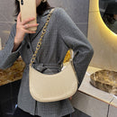 Fashion Solid PU Underarm Bag Alligator Pattern Shoulder Pouch Lady Daily Hobos