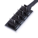 Host Fall PC Cooler Cooling Fan Power Cable 1 Female, 4 Male 4Pin Female