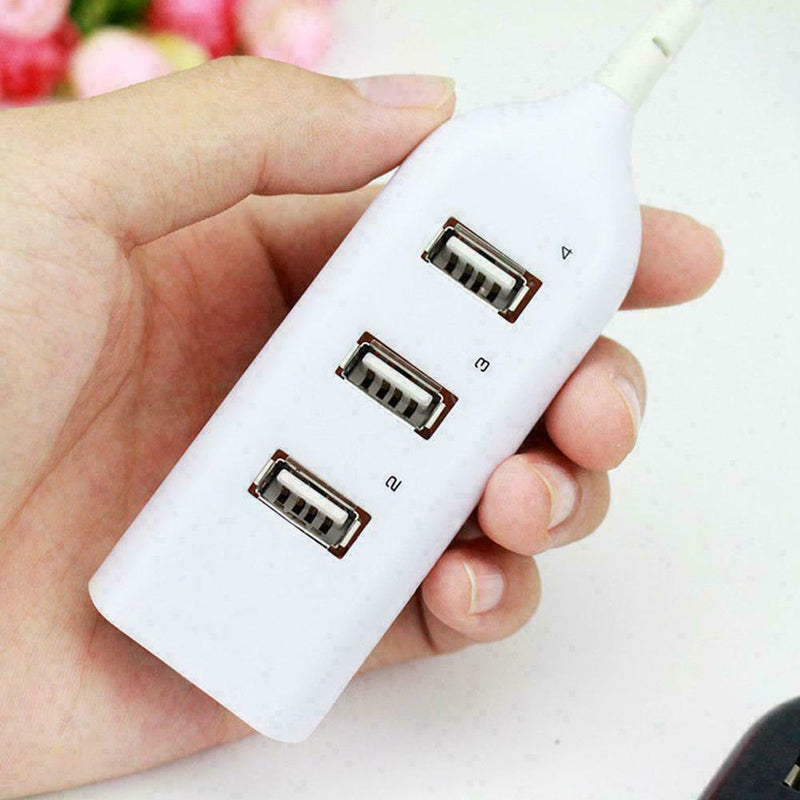High Speed 4 Port USB HUB 2.0 Multi Splitter Expansion Laptops Desktop S0D4 I0N4