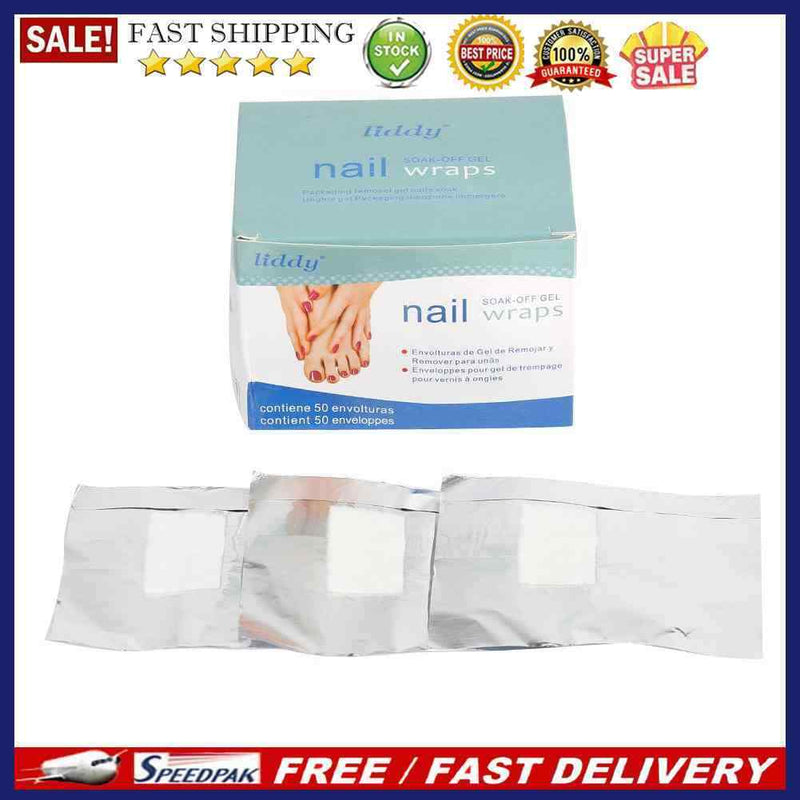 150pcs/lot Aluminum Foil Nail Art Soak off UV Gel Acrylic Remover Wrap Tool