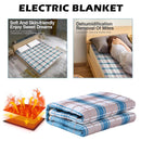 EU Plug Electric Blanket Winter Warm Adjustable Temperature Body Warmer#