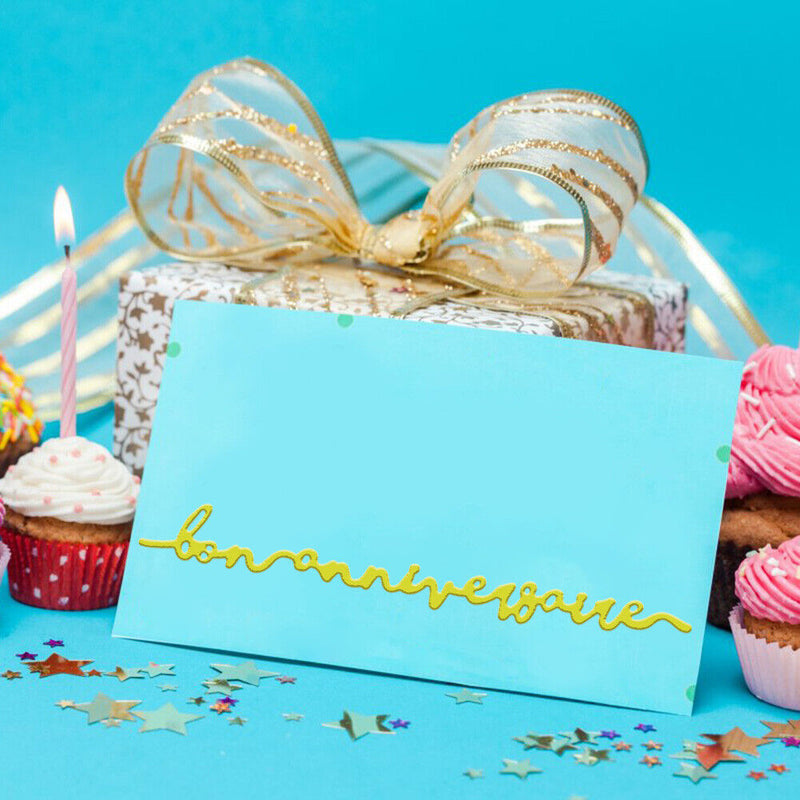 French Letter Cutting Dies for DIY Scrapbooking Album Card Making (H3989) Newly