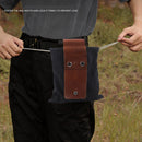 Outdoor Foraging Bag Harvest Garden Fruit Picking Jungle Tool Pouch (Black)
