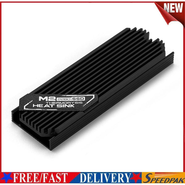 M.2 Solid State Hard Disk Heatsink Heat Radiator for PCIE 2280 SSD (Black) #F