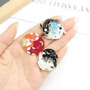 Rabbit Animal Fox Costume Jewelry Brooch Bagua Chart Brooch Enamel Badge