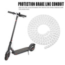 Electric Scooter Brake Pipe Protector Spiral Winding Wire for M365 (White) Newly