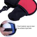 Portable Golf Ball Wiping Bag Neoprene Durable Golf Protector Cover (Red)