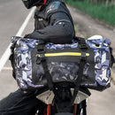 SULAITE Waterproof 50L Motorcycle Tail Saddle Bag 600D Nylon Rear Seat Backpack