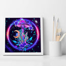 Full Cross Stitch Colored Mushrooms Embroidery Cotton Thread DIY Needlework Kits
