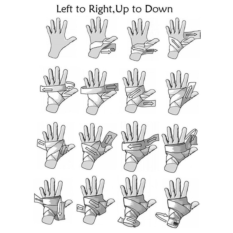 2pcs 2.5m Length Universal Cotton Sports Strap Boxing Bandage Wraps (Blue)