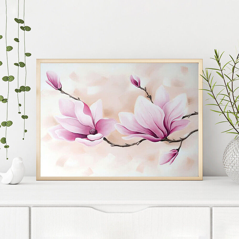 Orchid Flower Oil Paint By Numbers Kits Canvas DIY Picture Hand Painted Wall Art