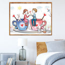 5D DIY Full Drill Diamond Painting Sweet Lovers Cup Cross Stitch Embroidery