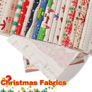 Festival Decor Snow Santa Clause Cotton Cloth Xmas Printed Christmas Fabric