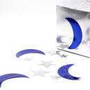 Hanging Moon Stars Eid Mubarak Decor Event Party Ramadan Banner Kareem Ornament
