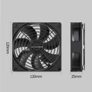 TEUCR Computer Case Fan (Fixed Speed with1 Large D Port and 1 Large 4Pin)