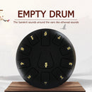 8 inch 11 Tune Tongue Drum Hand Pan Percussion Musical Instruments (Black)