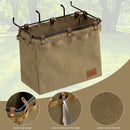 Camping Table Side Storage Bag Multifunction Canvas Bag with Hook (Khaki) Newly