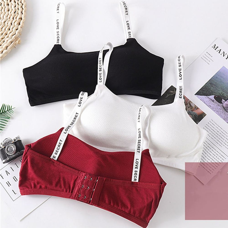 Wrap Chest Sportswear Push Up Fitness Bra Letter Sports Bra Cropped Top
